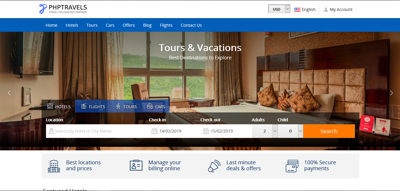 Tours and Travels Portal - Buy Ready Website.